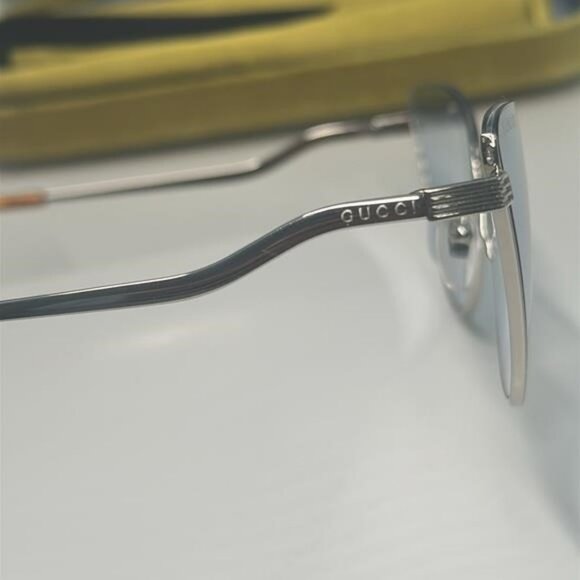 - NEW Gucci GG1006S Cat Eye Sunglasses – Silver / Light Blue 100% AUTHENTIC main image 11